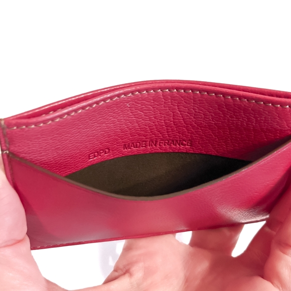 CARTIER Vintage Leather Card Holder - Red - Picture 9 of 10